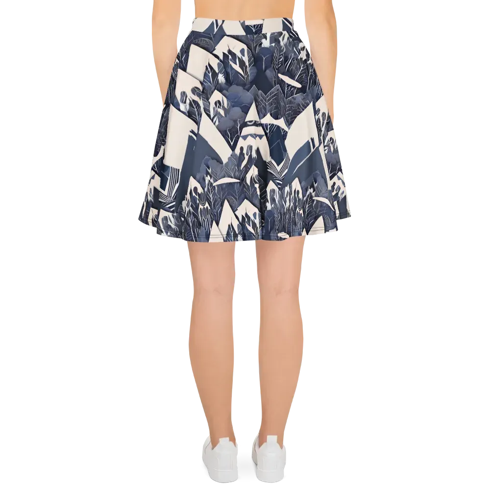 Nocturne Botanica on Skater Skirt — Back