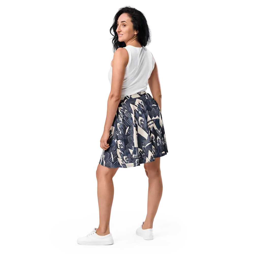 Nocturne Botanica on Skater Skirt — Back