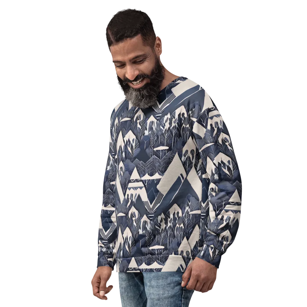 Nocturne Botanica on Sweatshirt — Left Front