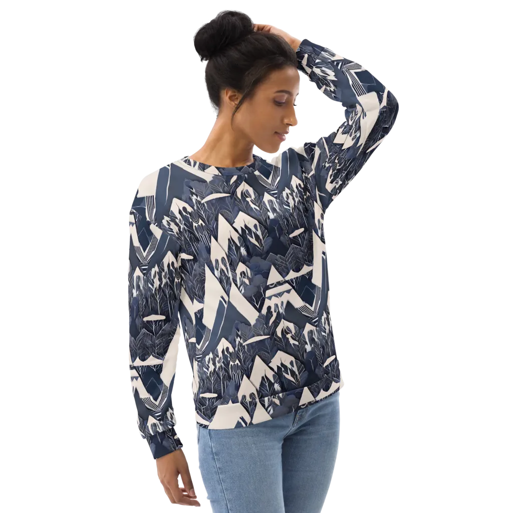 Nocturne Botanica on Sweatshirt — Right Front
