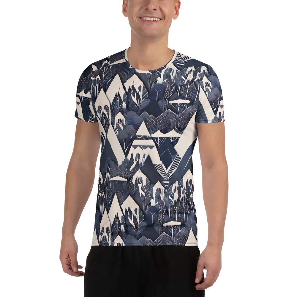Nocturne Botanica on Men's Athletic T-Shirt — Front