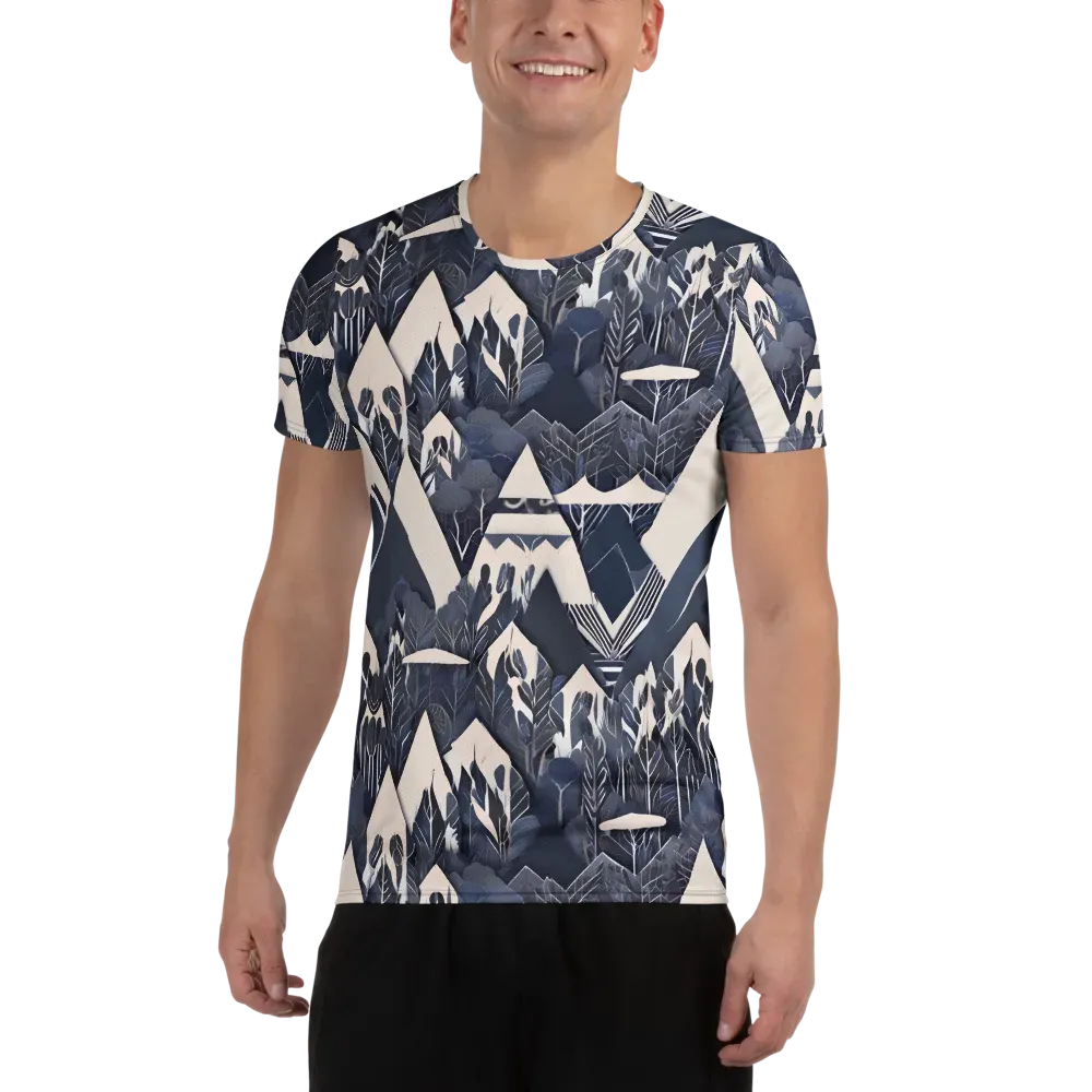 Nocturne Botanica on Men's Athletic T-Shirt — Front