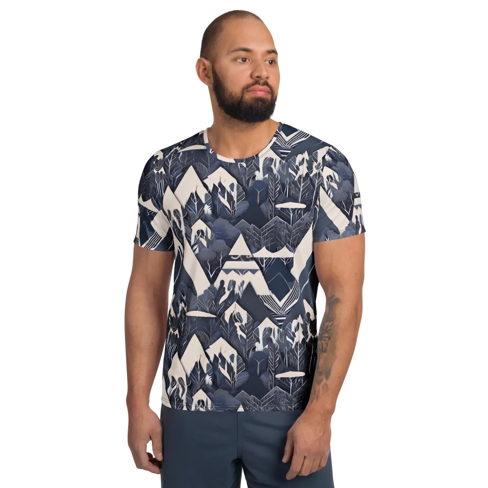 Nocturne Botanica on Men's Athletic T-Shirt — Front