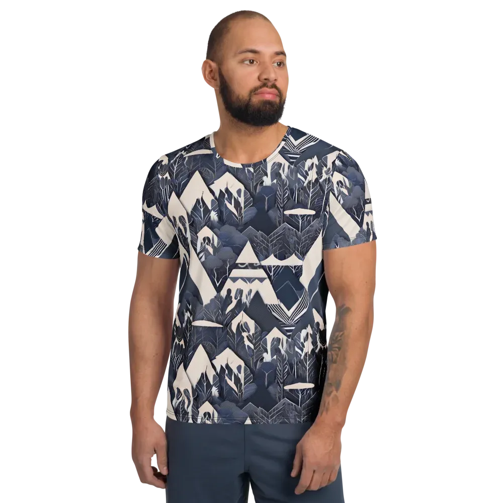 Nocturne Botanica on Men's Athletic T-Shirt — Front
