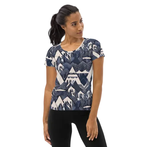 Nocturne Botanica on a Women's Athletic T-Shirt