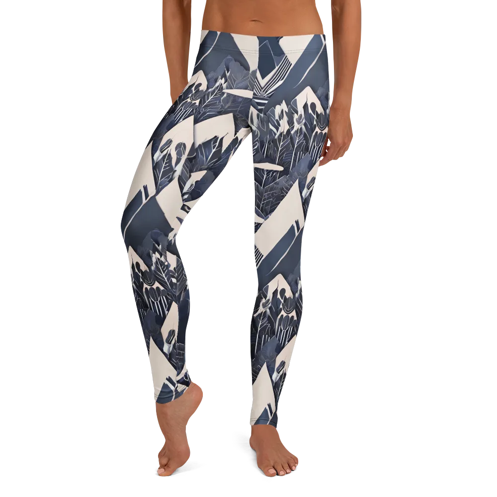 Nocturne Botanica on Leggings — Front