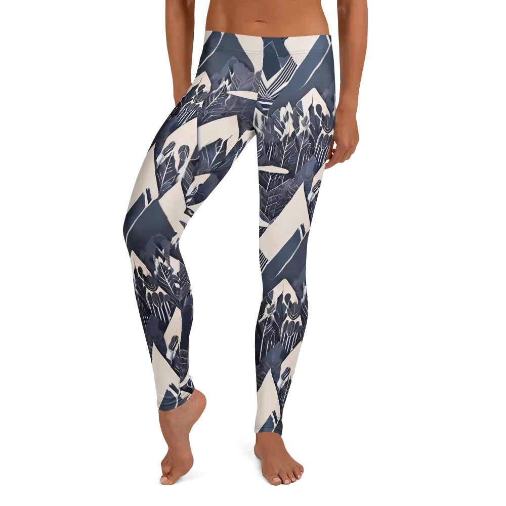 Nocturne Botanica on Leggings — Front