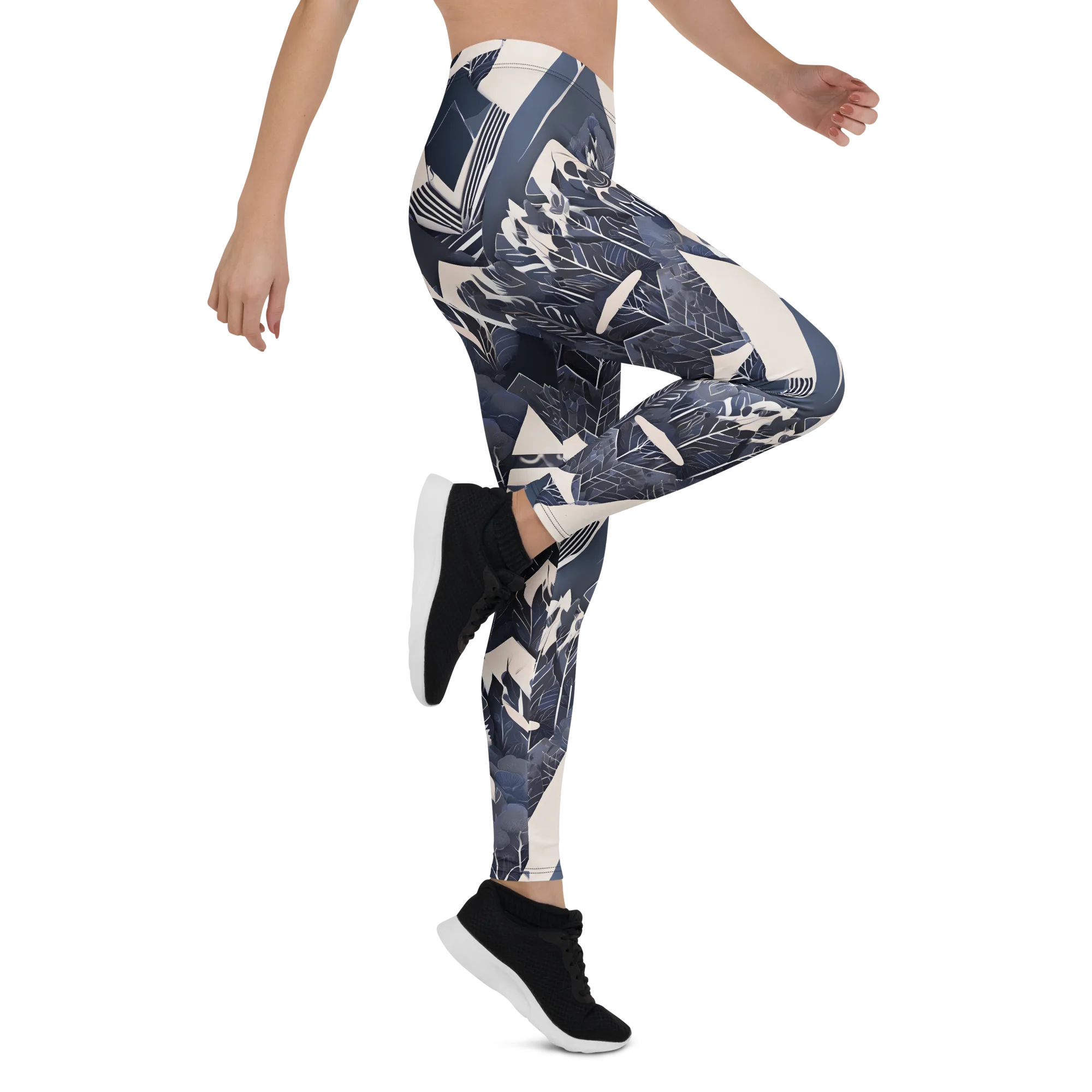 Nocturne Botanica on Leggings — Right