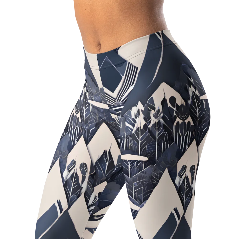 Nocturne Botanica on Leggings — Left Front