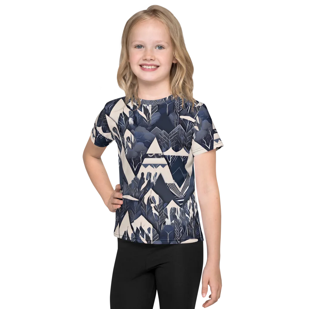 Nocturne Botanica on Kids Crew Neck T-Shirt — Front