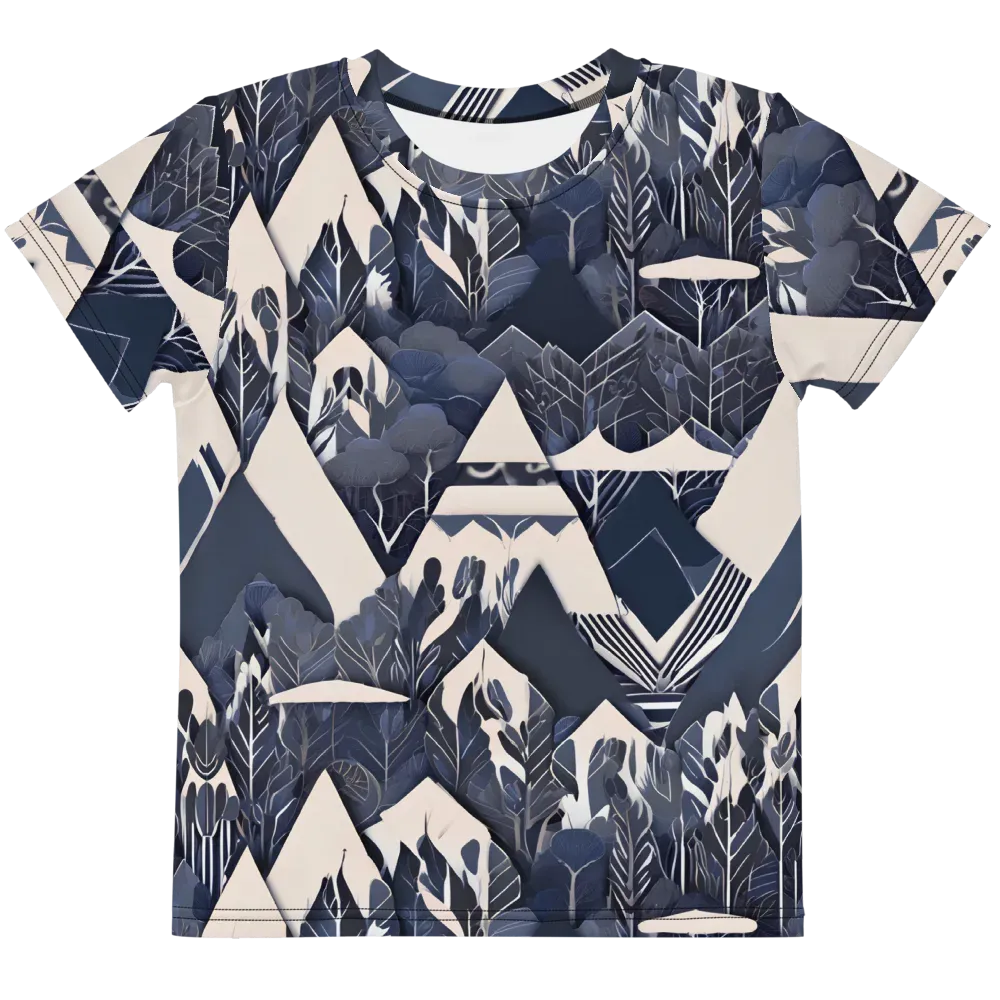 Nocturne Botanica on Kids Crew Neck T-Shirt — Front