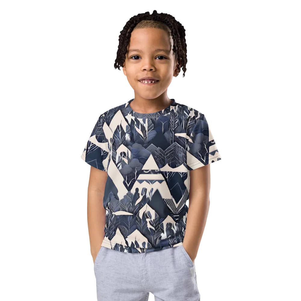 Nocturne Botanica on Kids Crew Neck T-Shirt — Front