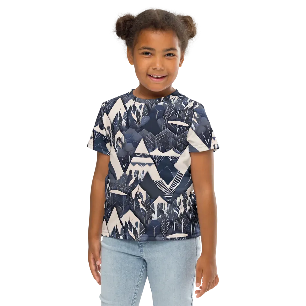 Nocturne Botanica on Kids Crew Neck T-Shirt — Front