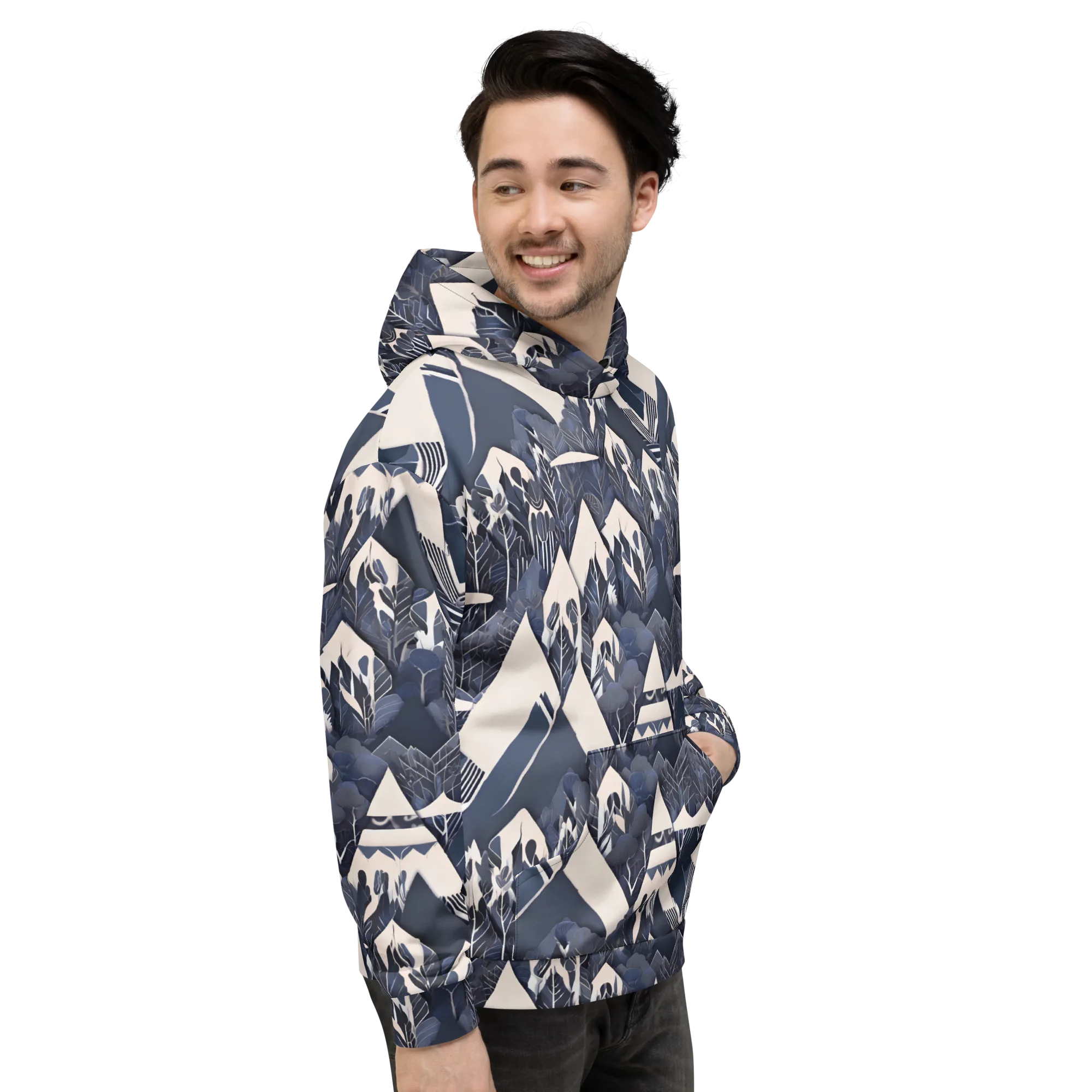 Nocturne Botanica on Hoodie — Right