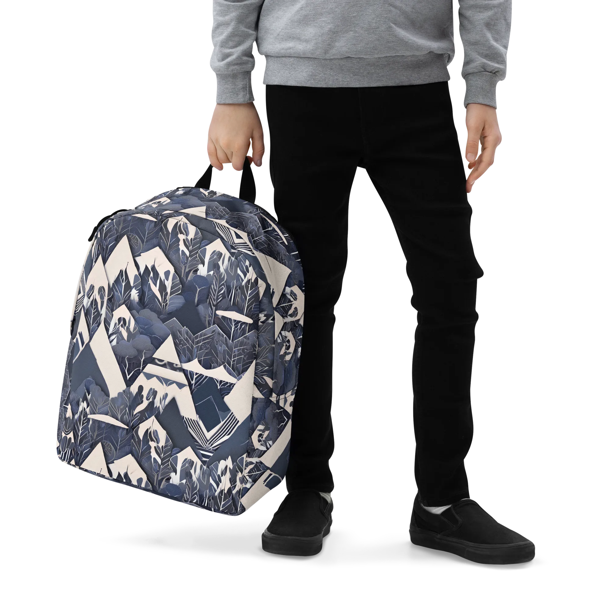 Nocturne Botanica on Minimalist Backpack — Zoomed-in