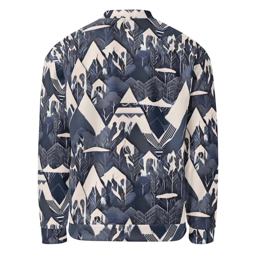 Nocturne Botanica on Bomber Jacket — Back