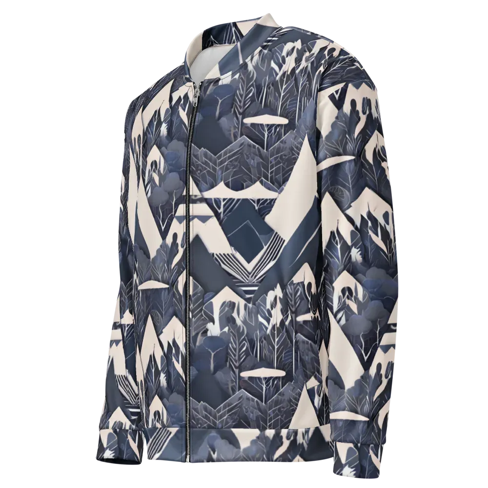 Nocturne Botanica on Bomber Jacket — Left Front