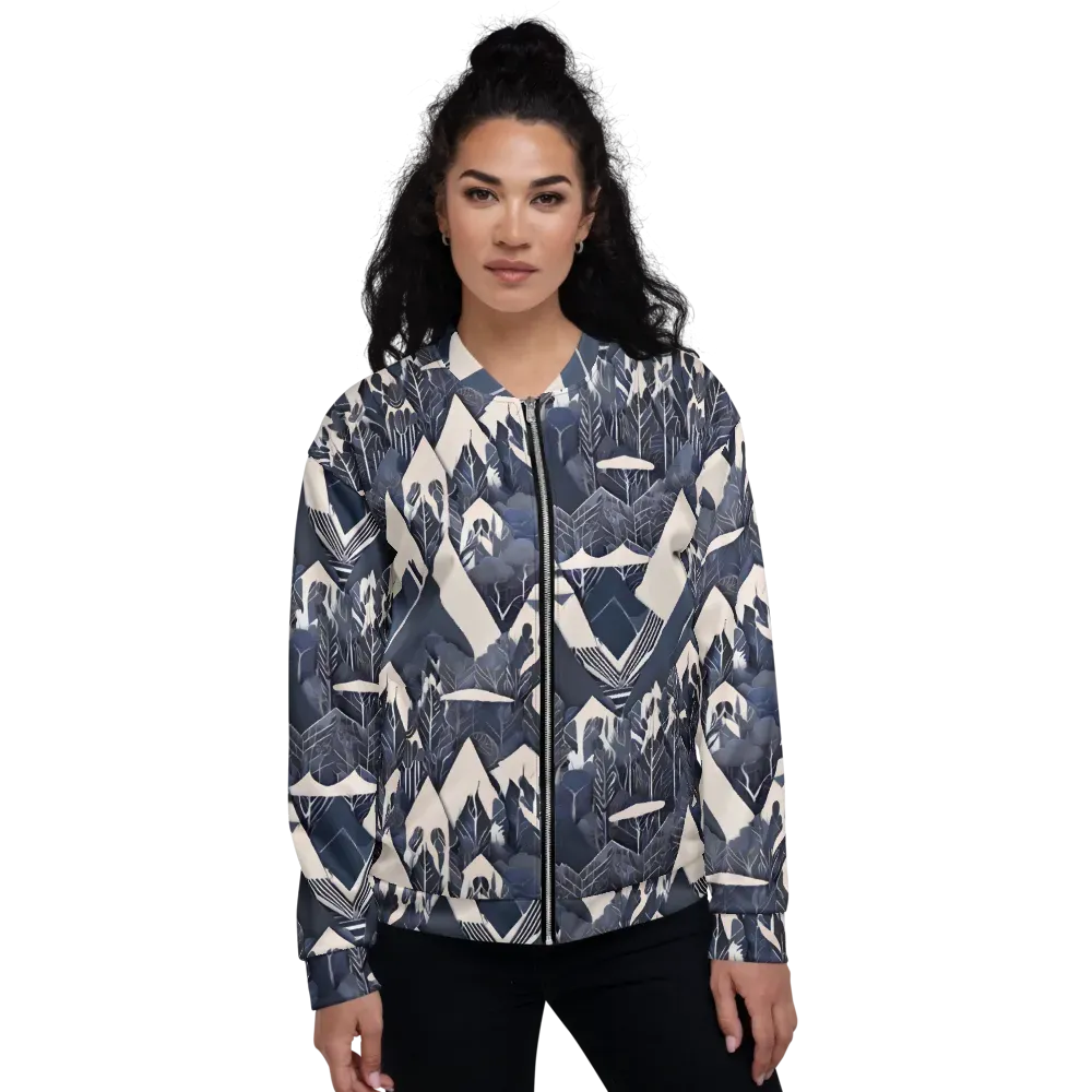 Nocturne Botanica on Bomber Jacket — Front