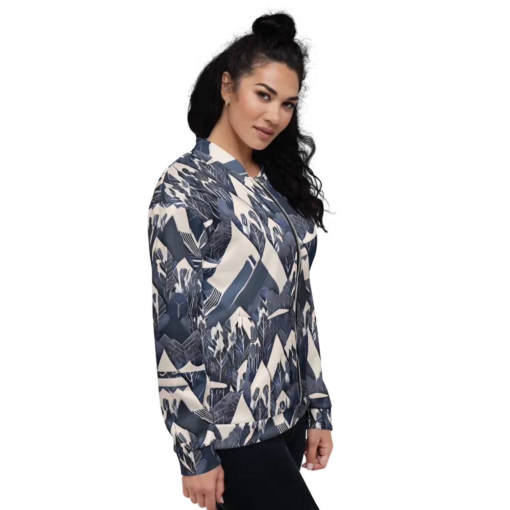 Nocturne Botanica on Bomber Jacket — Right