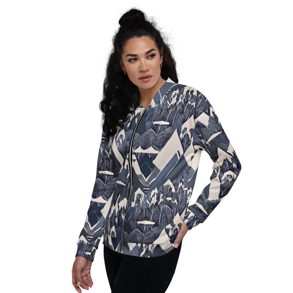 Nocturne Botanica on Bomber Jacket — Left