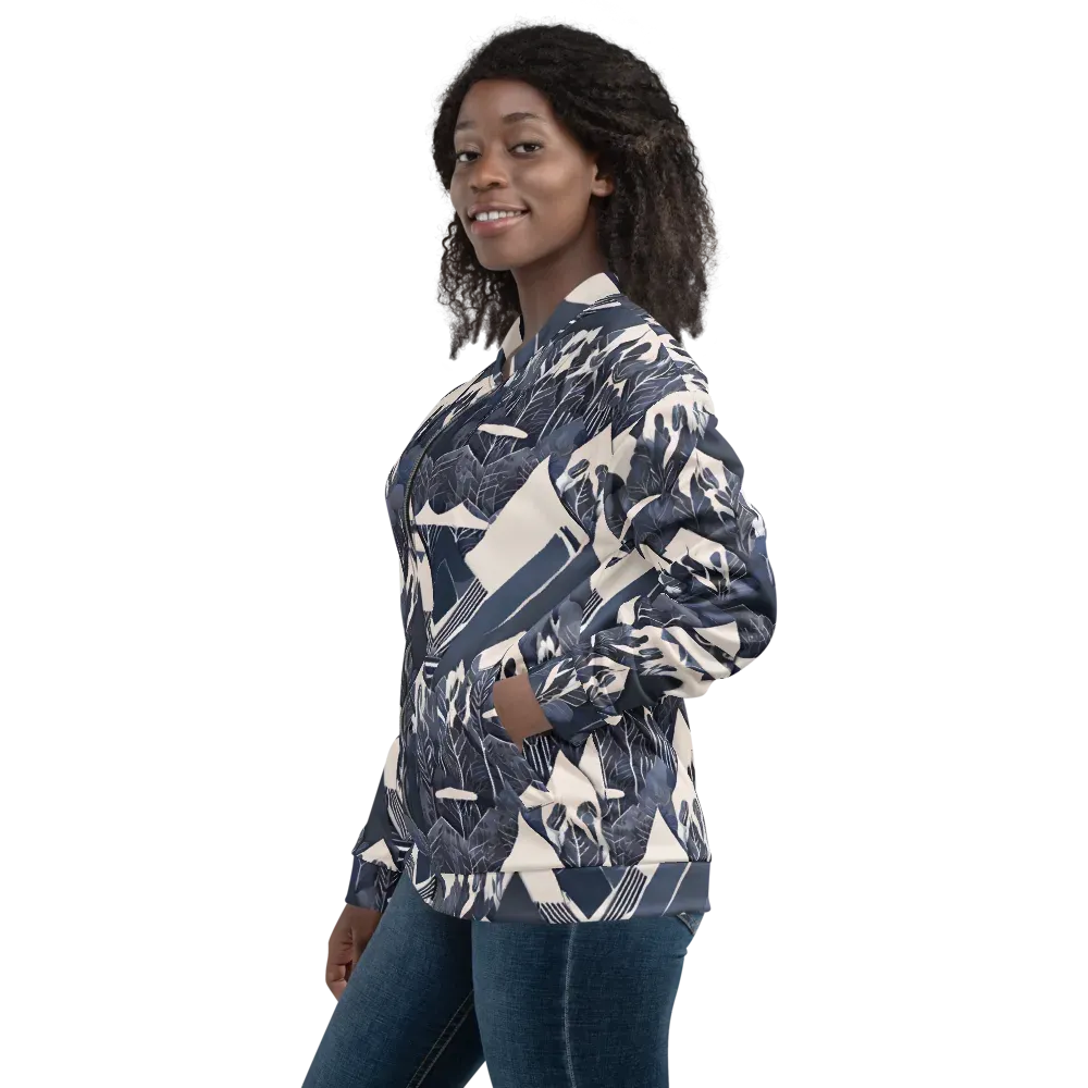 Nocturne Botanica on Bomber Jacket — Left