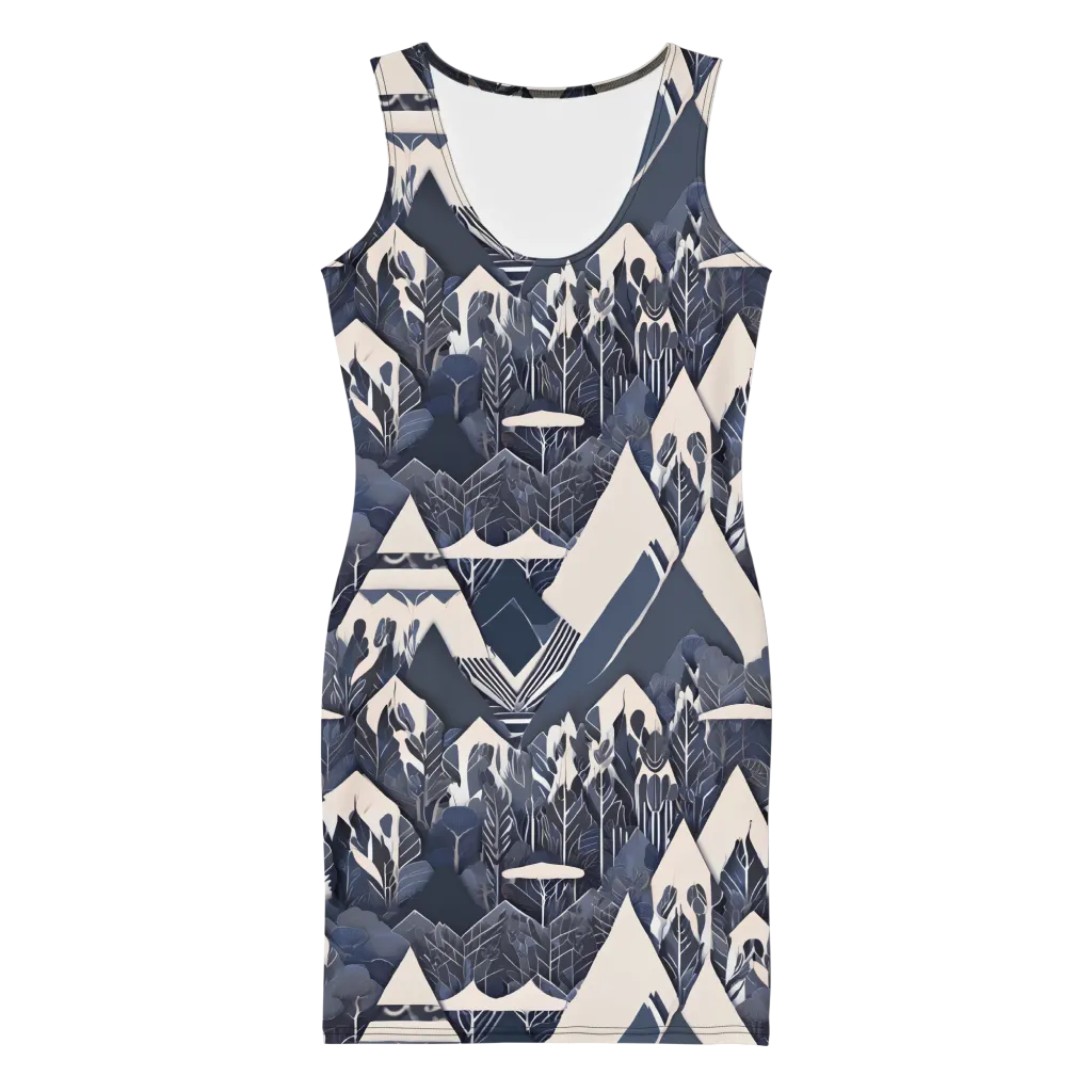 Nocturne Botanica on Bodycon Dress — Front