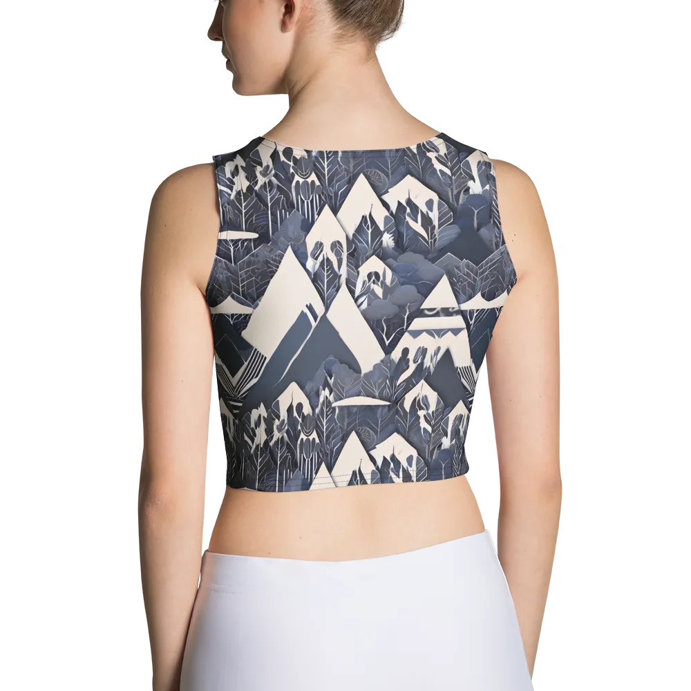 Nocturne Botanica on Crop Top — Back