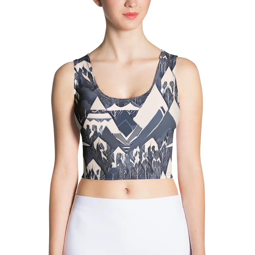 Nocturne Botanica on Crop Top — Front