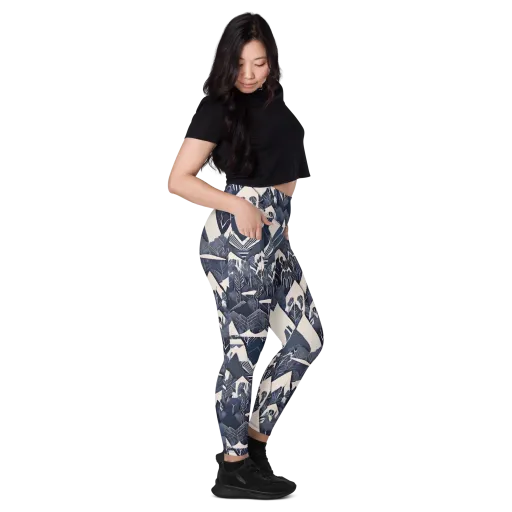 Nocturne Botanica on a Leggings with Pockets