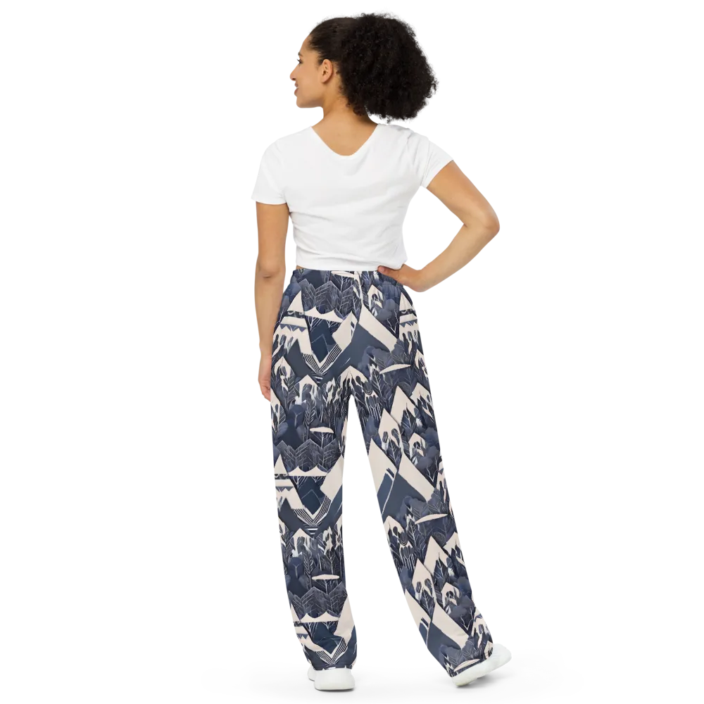 Nocturne Botanica on Wide-Leg Pants — Back