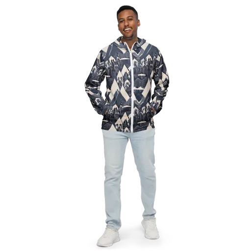 Nocturne Botanica on a Men's Windbreaker