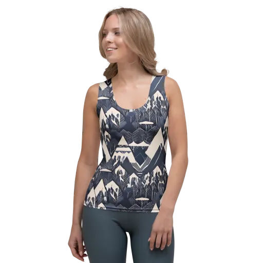 Nocturne Botanica on a Women's Tank Top