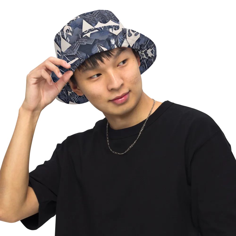Nocturne Botanica on Reversible Bucket Hat — Front Inside