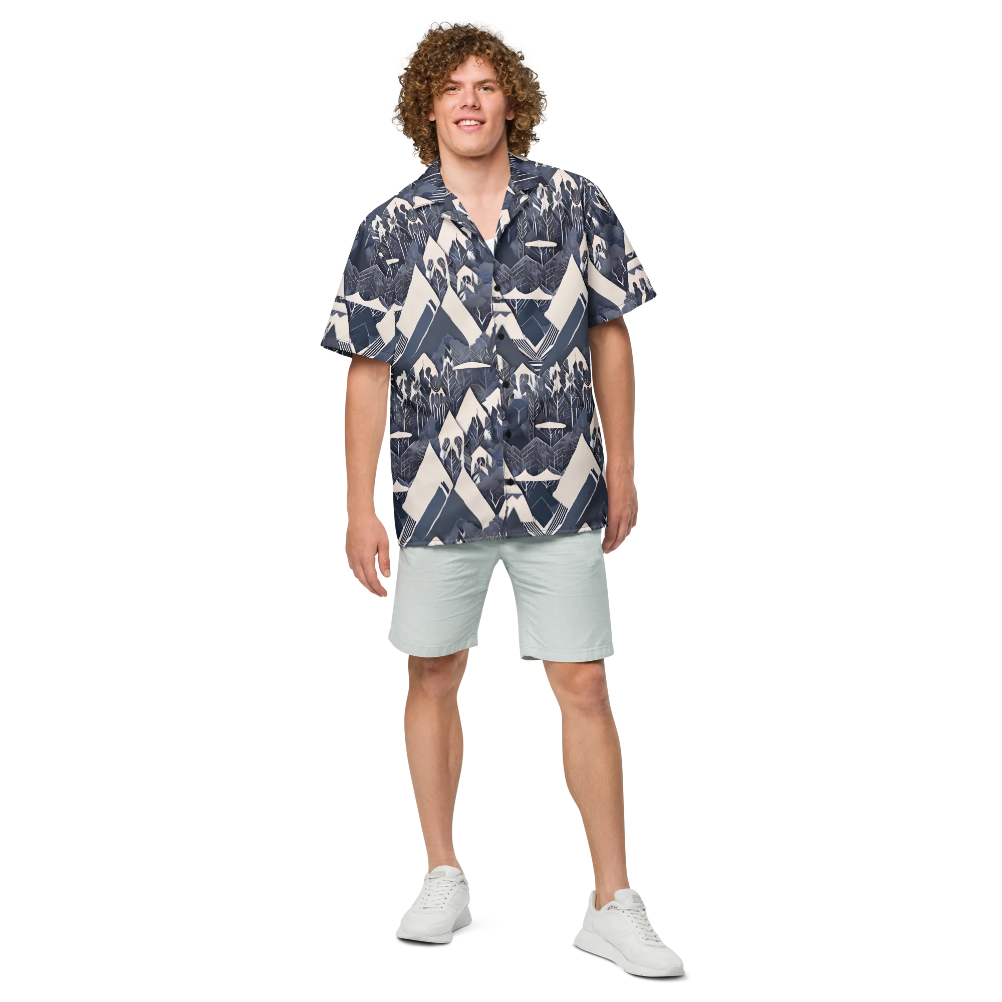 Nocturne Botanica on Button Shirt — Front