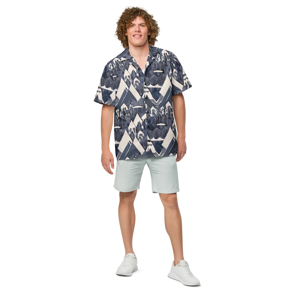 Nocturne Botanica on Button Shirt — Front