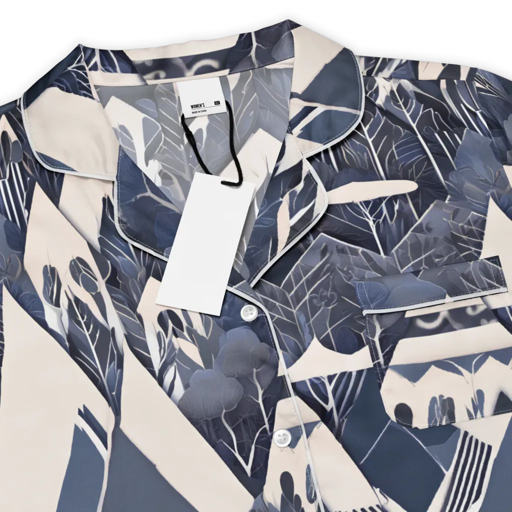 Nocturne Botanica on Women's Short Sleeve Pajama Top — Product details