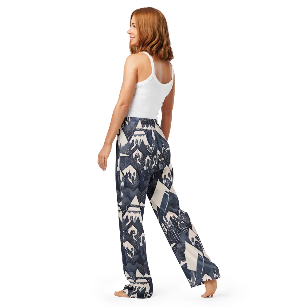 Nocturne Botanica on Women's Pajama Pants — Back