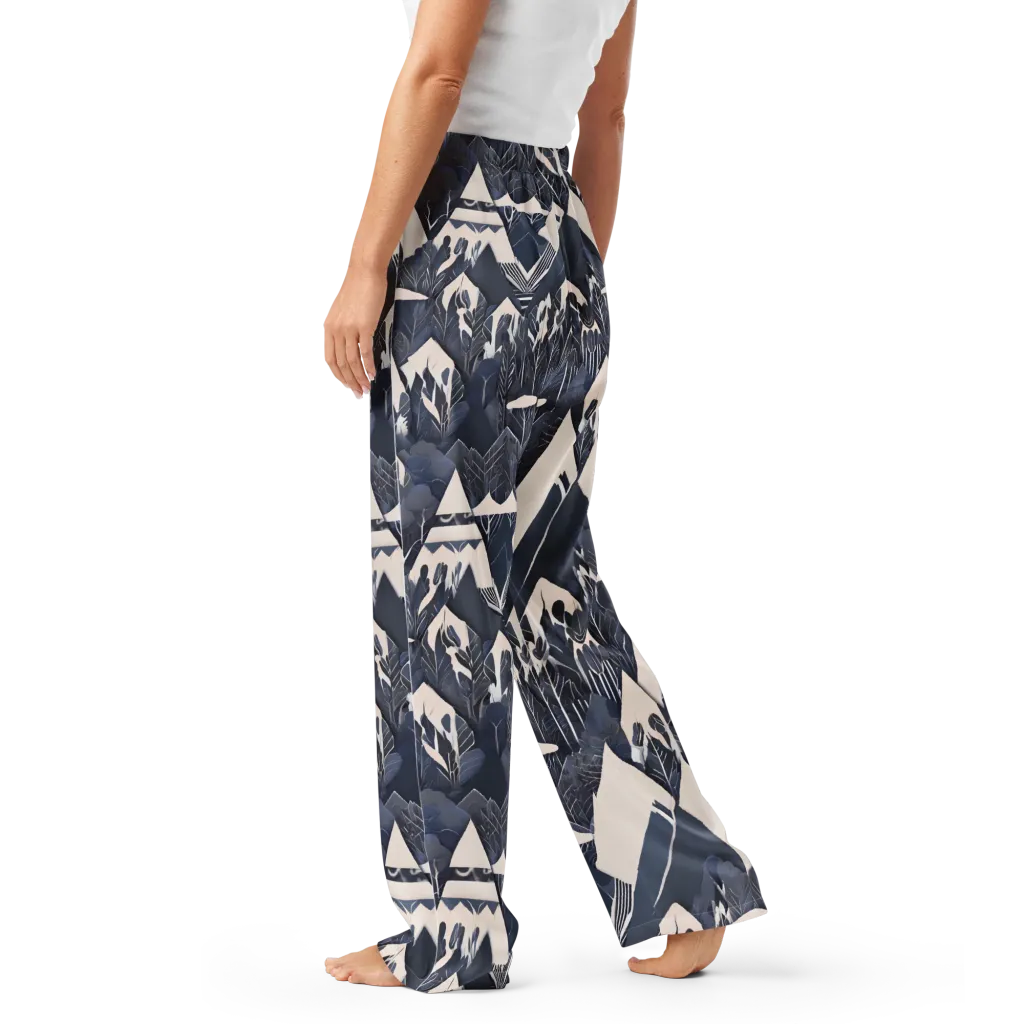 Nocturne Botanica on Women's Pajama Pants — Left