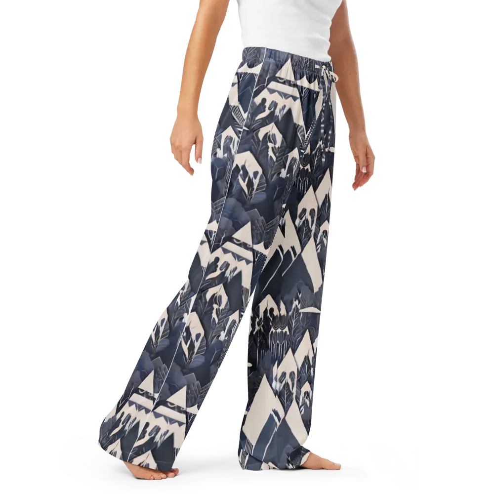 Nocturne Botanica on Women's Pajama Pants — Right Front