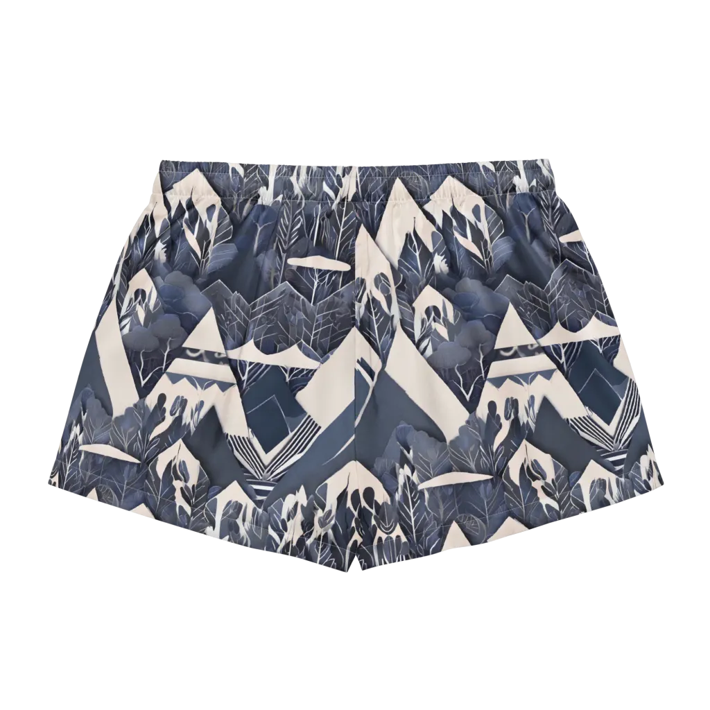 Nocturne Botanica on Women's Pajama Shorts — Back