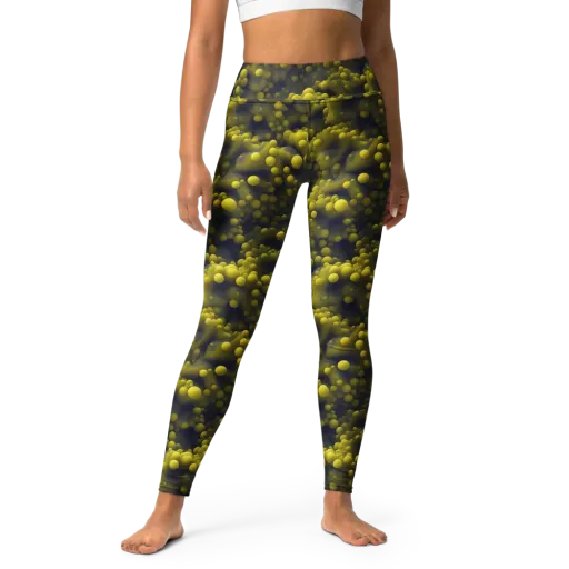 Citron Nebula on a Yoga Leggings