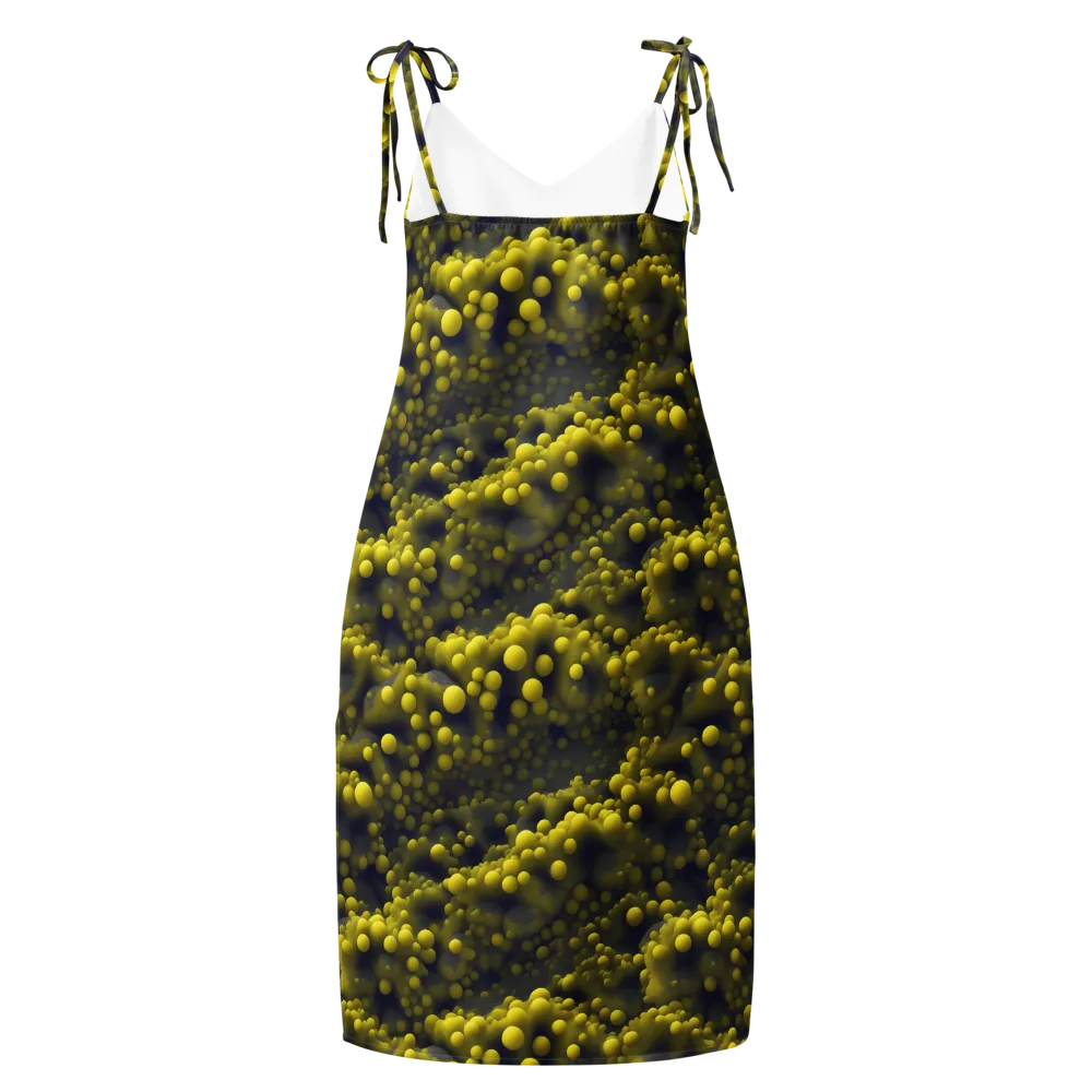 Citron Nebula on Slip Dress — Back