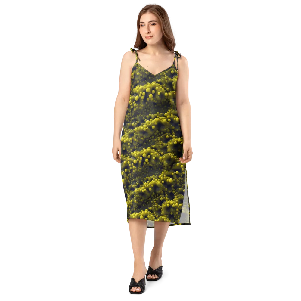Citron Nebula on Slip Dress — Front