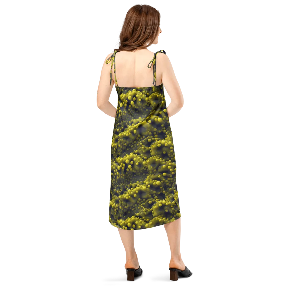 Citron Nebula on Slip Dress — Back
