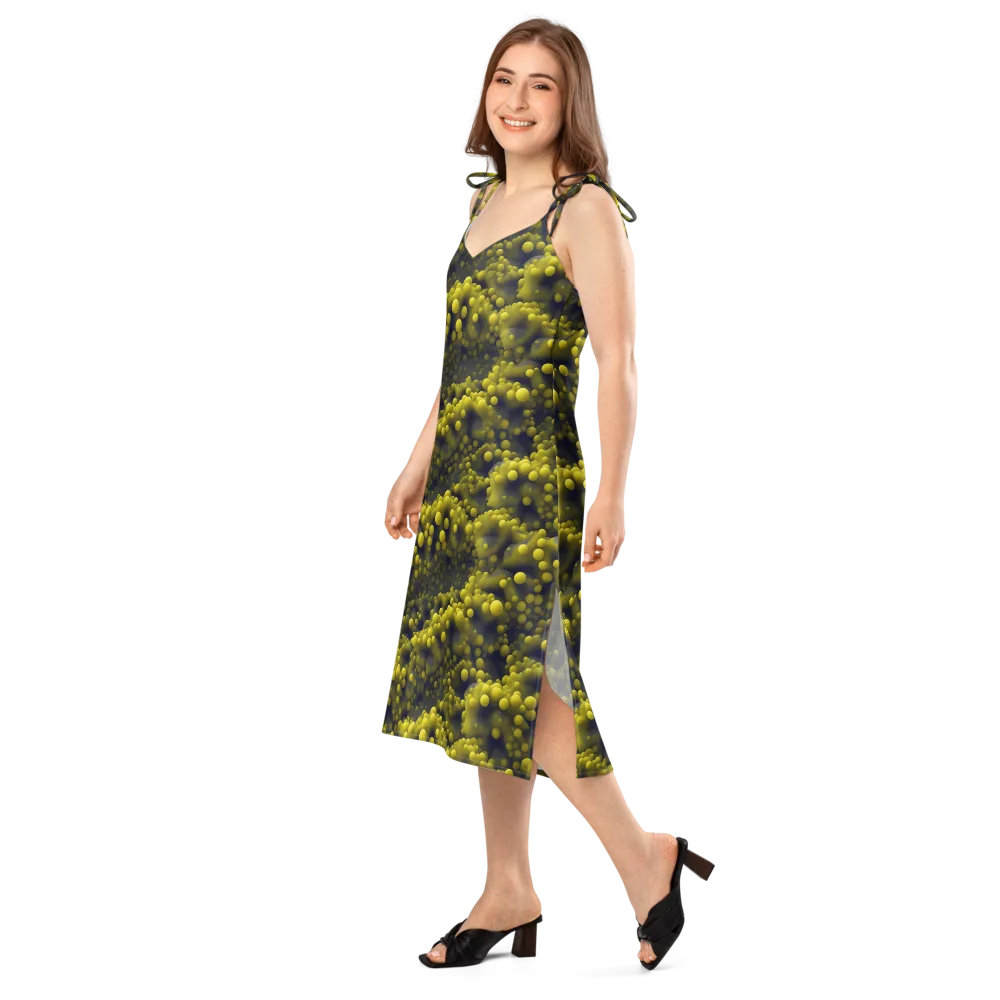 Citron Nebula on Slip Dress — Left Front