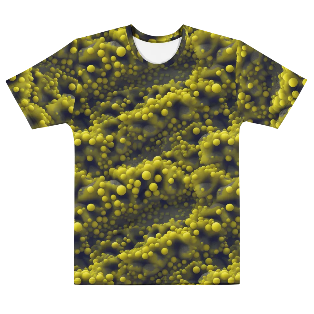 Citron Nebula on Men's Cotton Crew Neck T-Shirt — Front