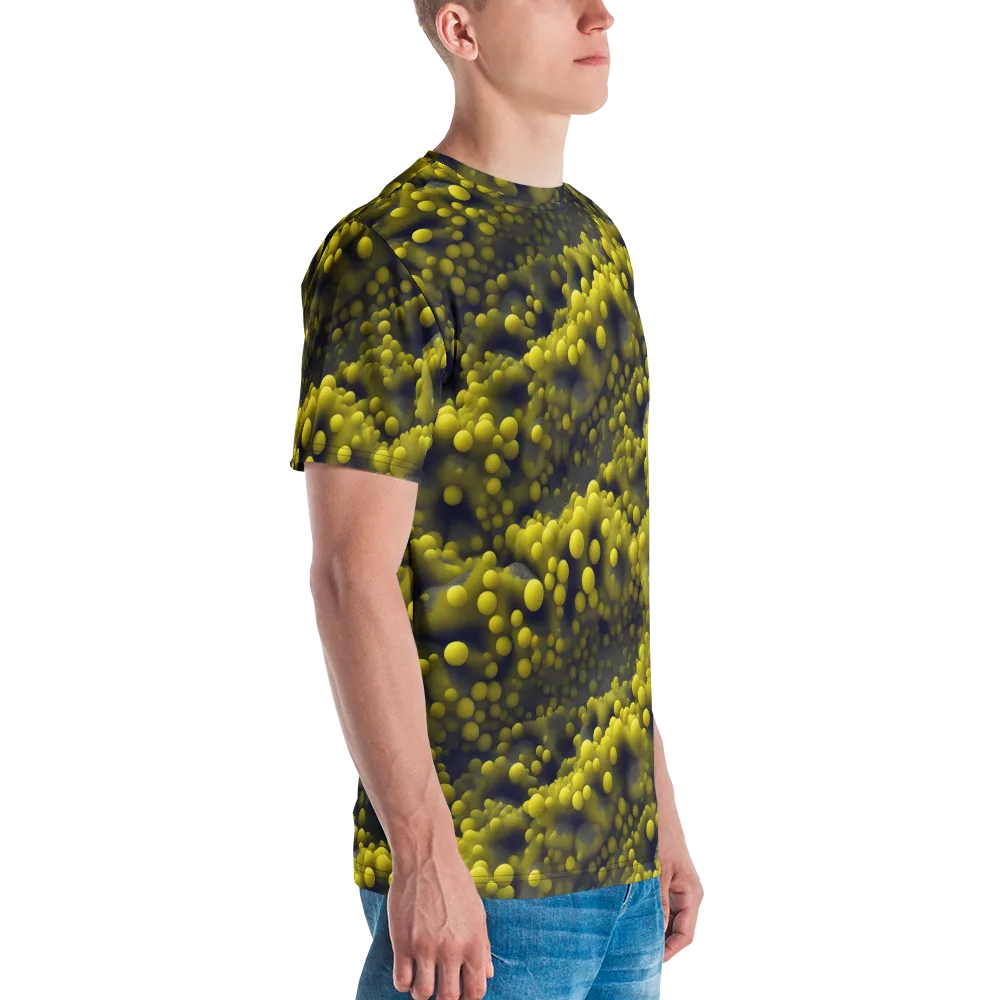 Citron Nebula on Men's Crew Neck T-Shirt — Right