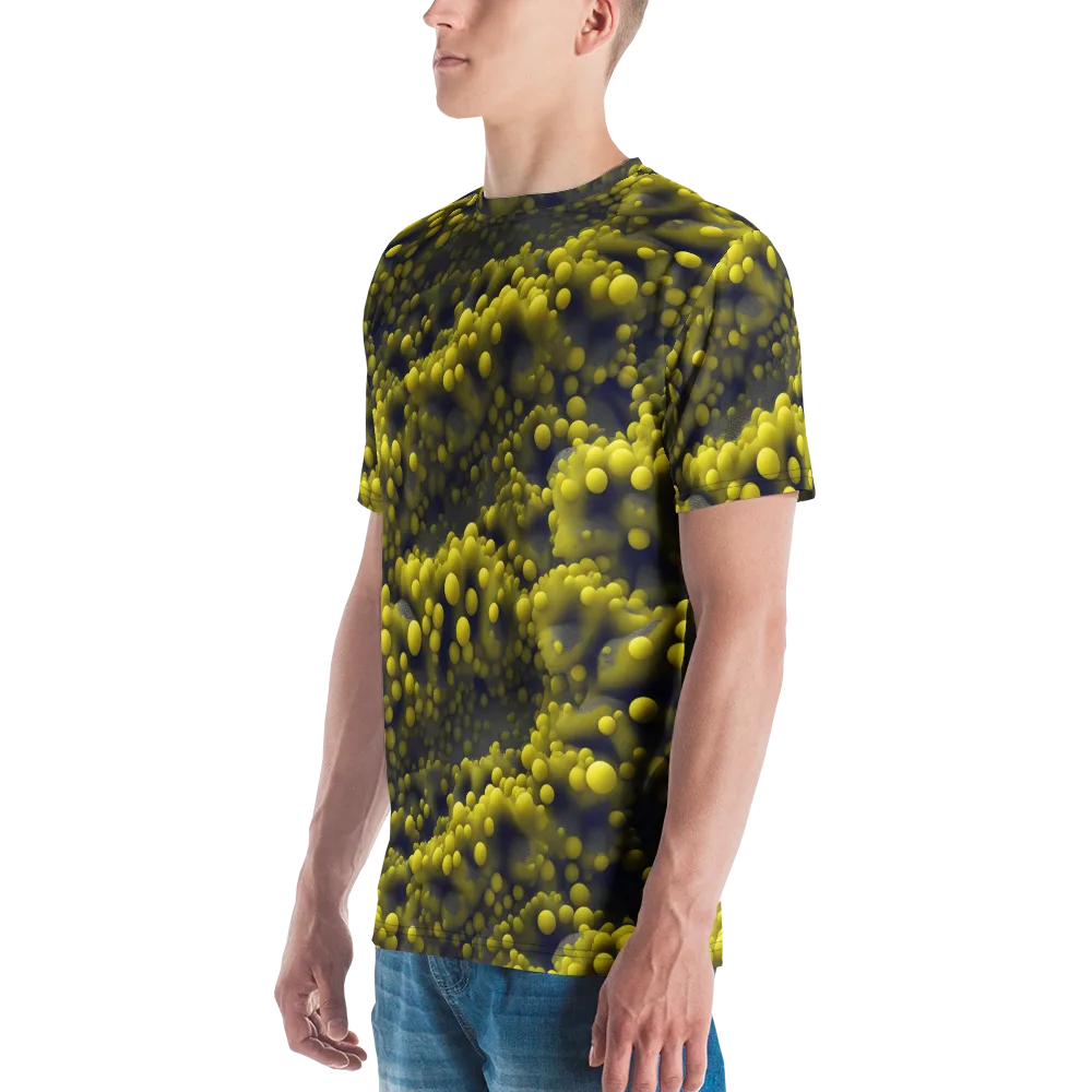 Citron Nebula on Men's Crew Neck T-Shirt — Left