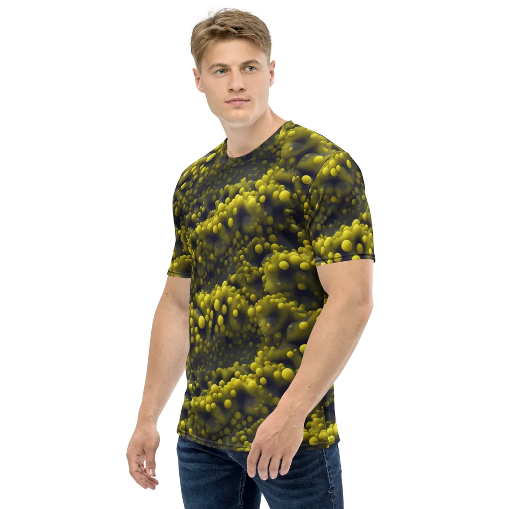 Citron Nebula on Men's Crew Neck T-Shirt — Left