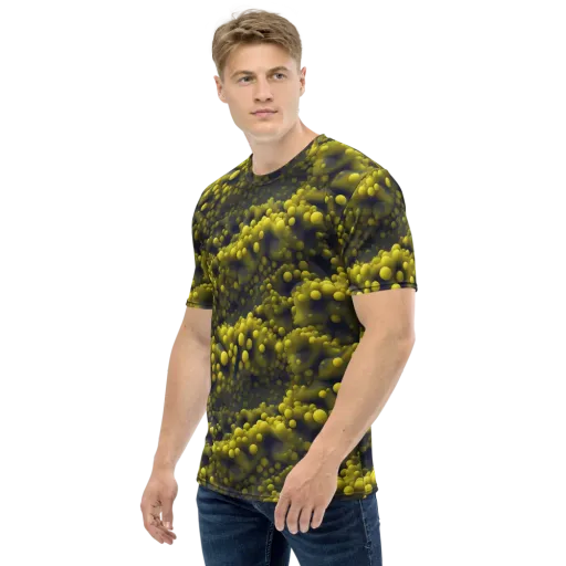 Citron Nebula on a Men's Crew Neck T-Shirt
